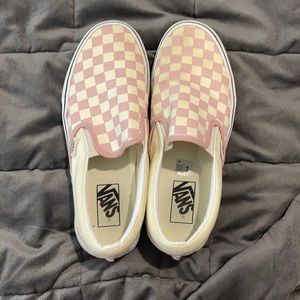 Vans Rose Checkered Slip-Ons